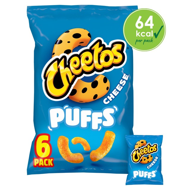 Cheetos cheese flavour corn puffs multipack - British product