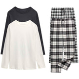M&S Check Pyjama Set Black 7-8 years, imported from the UK