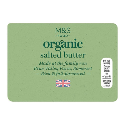 M&S M&S Organic British Salted Butter 250g - Online bei McGrocer kaufen