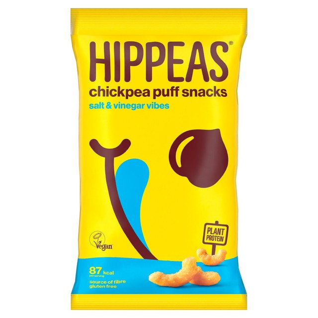 Hippeas salt & vinegar chickpea puffs 78g - British product