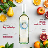 Virgin Wines Bella Perla rosé Pinot Grigio Italian wine (British brand)