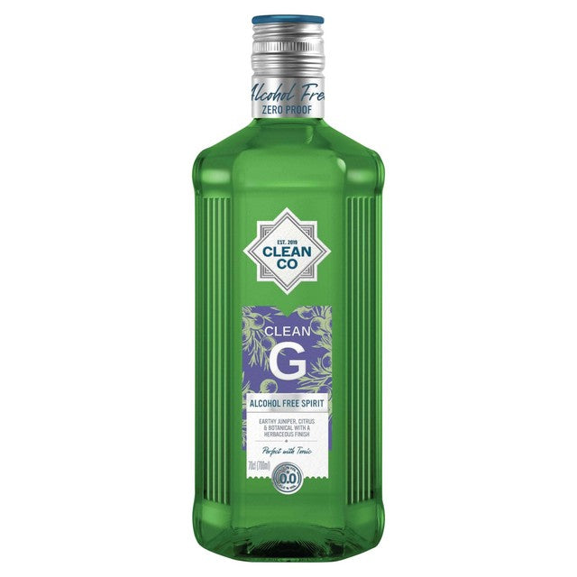 CleanCo Clean G alcohol-free gin alternative 70cl - British product