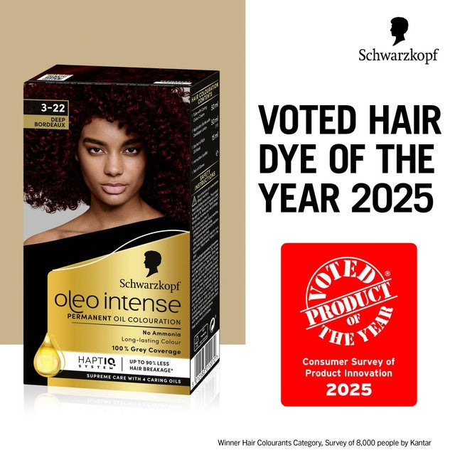 Schwarzkopf Deep Bordeaux hair dye (British brand)