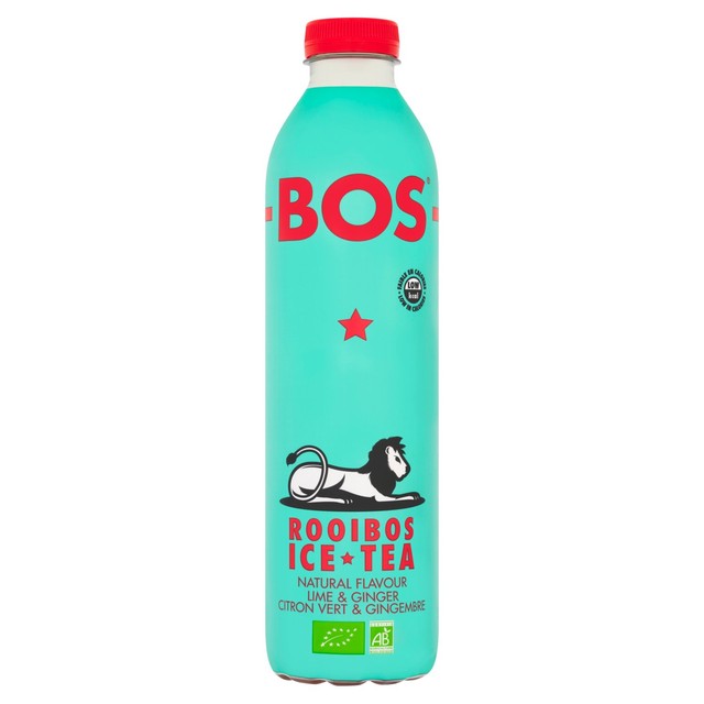 BOS organic lime and ginger rooibos iced tea 1L - British product