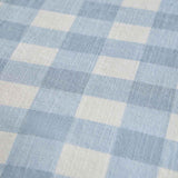M&S cotton gingham bedding set in blue for single bed, imported from the UK