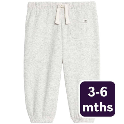 M&S Tommy Unifarbener Jogger Grau Melange Baby Jogger 3-6 Monate