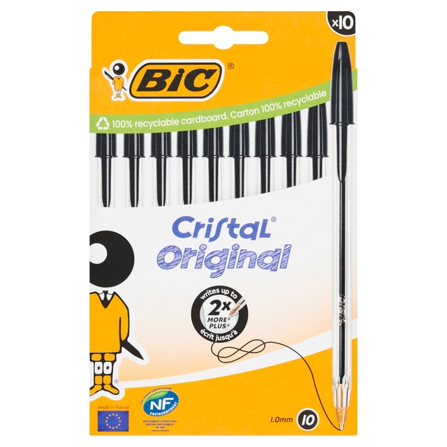 BIC ballpoint pens black box of 10 - British product