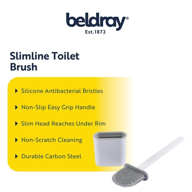 Beldray Antibac Slimline toilet brush white, UK version