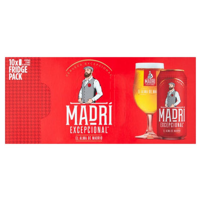 M&S Madri Excepcional Premium Lager Øl 10 x 440ml- Kjøp online hos McGrocer