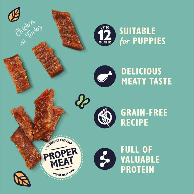 Lily's Kitchen puppy chicken and turkey nibbles 70g, UK version