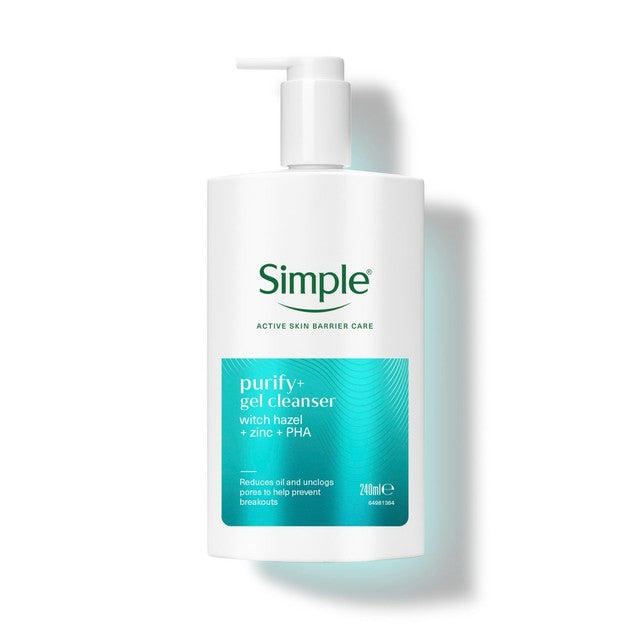 Simple Purify+ Gel Cleanser 240ml (British brand)
