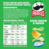 Pringles Sour Cream & Onion crisps 40g, imported from the UK