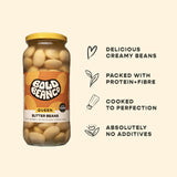 Bold Bean Co Queen Butter Beans jarred legumes 570g - British product