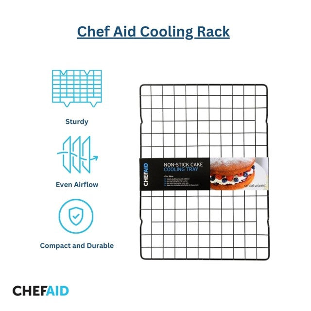 Chef Aid Non Stick Cake Cooling Rack 25x35cm - British product