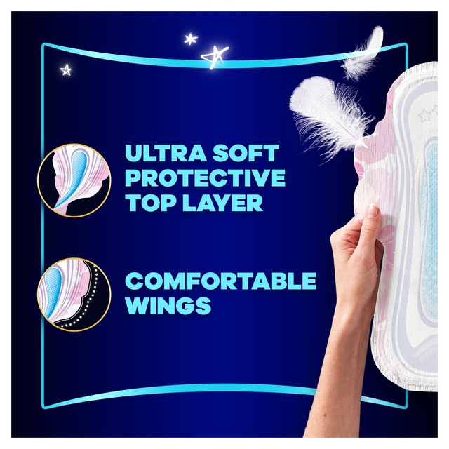 Always Platinum Secure Night sanitary towels with wings size 4 - British product