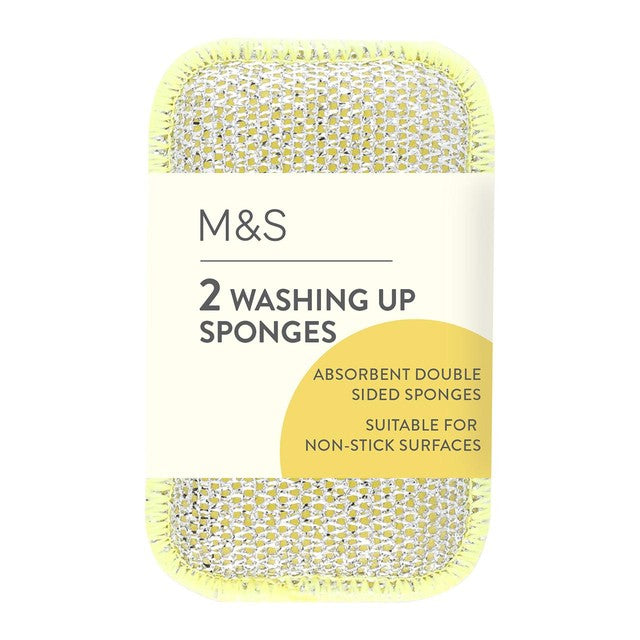M&S washing up sponges 2 pack, imported from the UK
