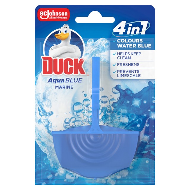 Toilet Duck Aqua Blue toilet rim block 36g - British product