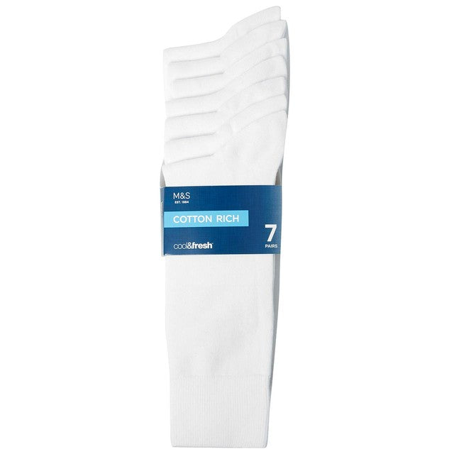 M&S white socks size 6-8, imported from the UK