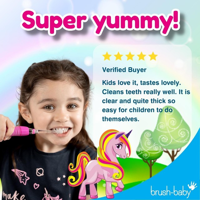 Brush-Baby Kids Natural Strawberry Toothpaste 50ml - British product