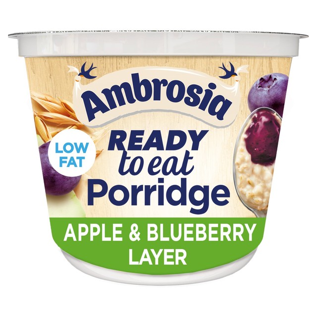 Ambrosia porridge pot apple and blueberry layer 210g - British product