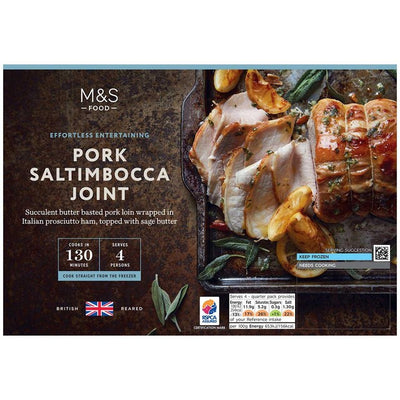 M&S M&S قطعة لحم خنزير Saltimbocca مجمدة 650 جم - اشترِ عبر الإنترنت من McGrocer