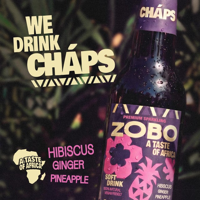 Chaps Premium Zobo Hibiscus Drink, imported from the UK