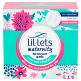 Lil-lets adhesive contoured maternity breast pads, UK version