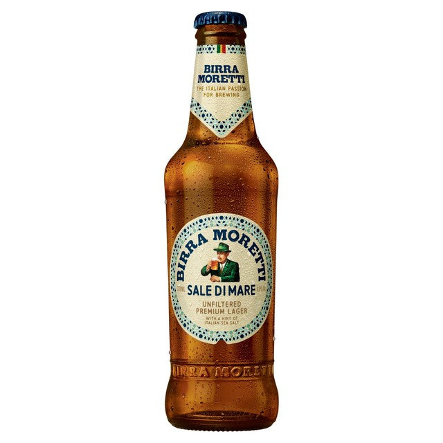 Birra Moretti Sale Di Mare unfiltered lager beer 10 x 330ml bottles - British product
