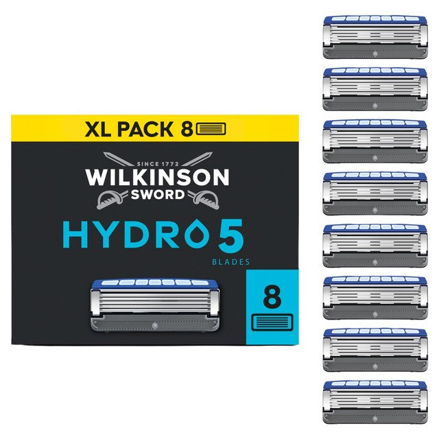 Wilkinson Sword Hydro 5 men's razor blades 8 pack (British brand)