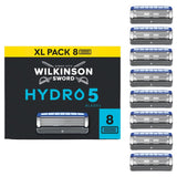 Wilkinson Sword Hydro 5 men's razor blades 8 pack (British brand)