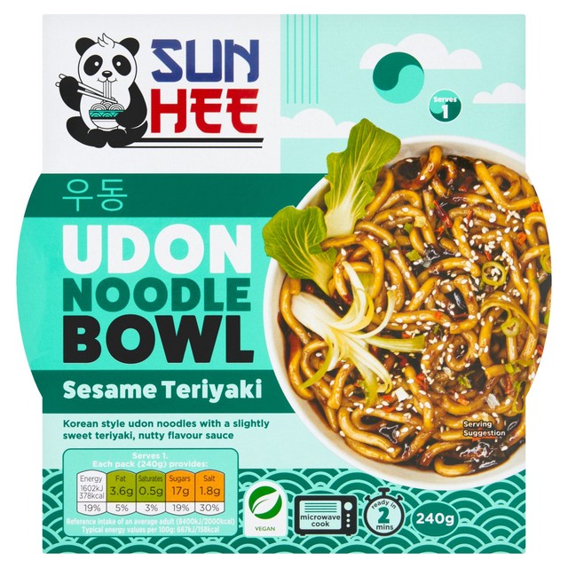 Sun Hee sesame teriyaki udon bowl 240g (British brand)