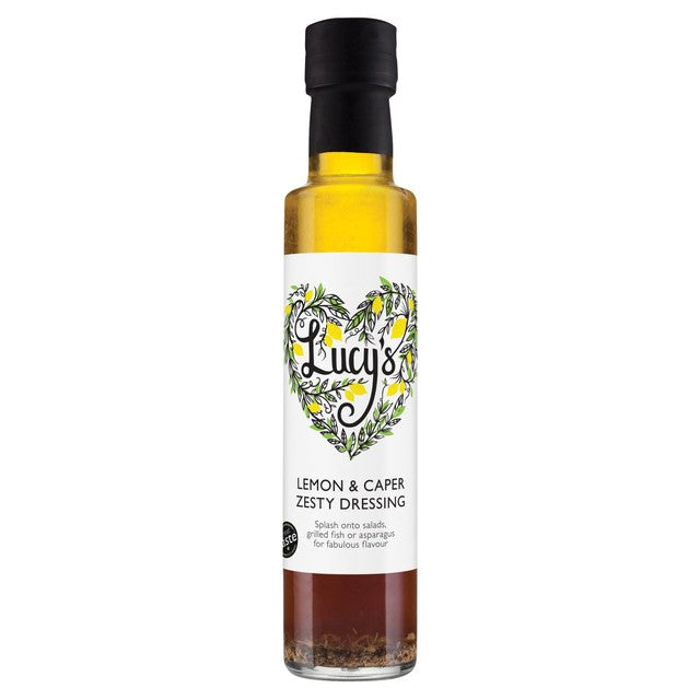 Lucy's Dressings lemon & caper zesty dressing 250ml, UK version