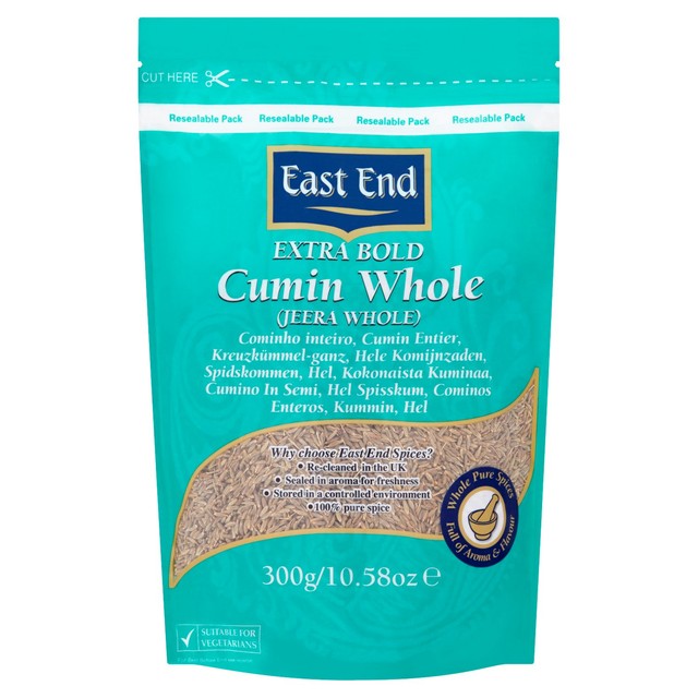 East End pure whole cumin seeds (British brand)