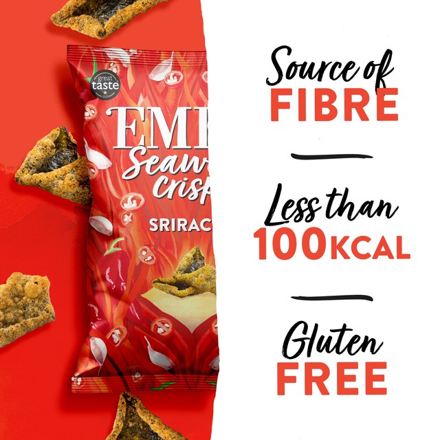 Emily Sriracha Seaweed Crisps 50g - British product