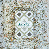 Maldon Garlic Sea Salt Wild and Roasted 100g, imported from the UK