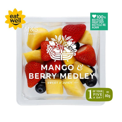 M&S Mango und Beeren-Mischung Frische Fruchtportion 250g