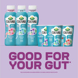 Arla Cultura Strawberry flavoured gut health yoghurt with fibre 450g - British product
