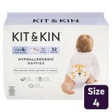 Kit & Kin hypoallergenic nappies size 4 (9-14kg), UK version