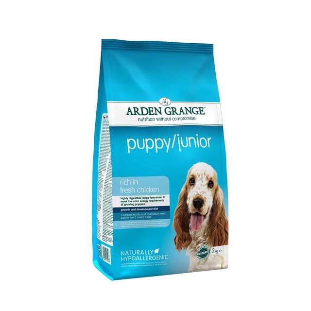 Arden Grange puppy junior dry dog food 2kg - British product