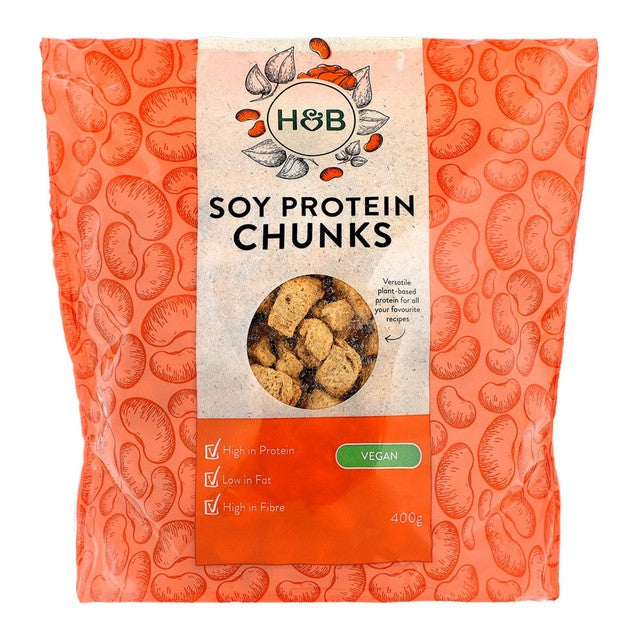 Holland & Barrett Vegan Soy Protein Chunks 400g, UK version