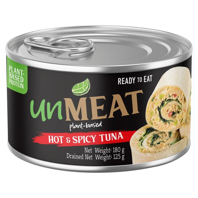 UnMeat Plant-based Tuna Style Flakes Hot and Spicy 180g (British brand)