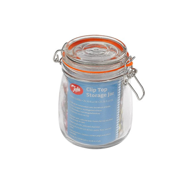 Tala 750ml airtight lever arm storage jar (British brand)