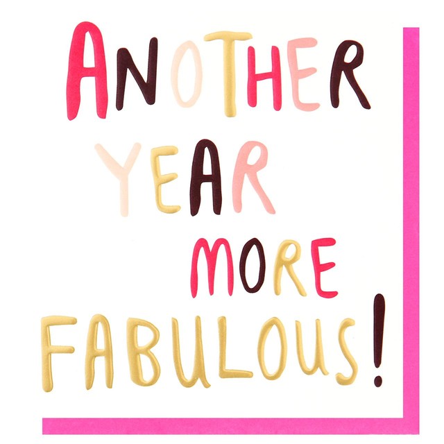 Caroline Gardner Fabulous Birthday Card - British product