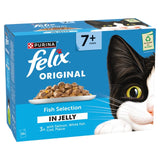Felix senior cat food fish selection jelly 12x85g - British product
