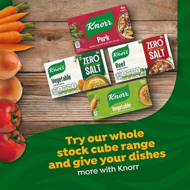 Knorr Vegetable Zero Salt stock cubes 72g, UK version