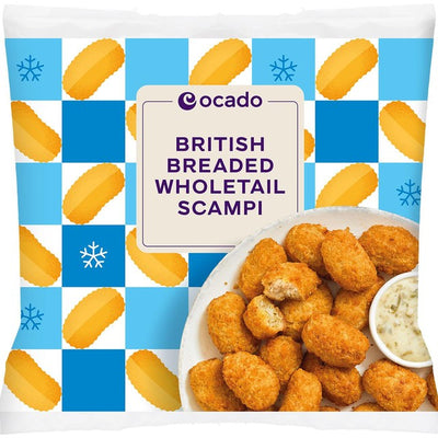 Ocado Britisches paniertes Ganzkörper-Scampi Tiefkühlkost 280g