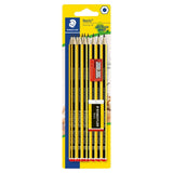 Staedtler Noris HB Pencils Eraser Sharpener Set 10 pack (British brand)