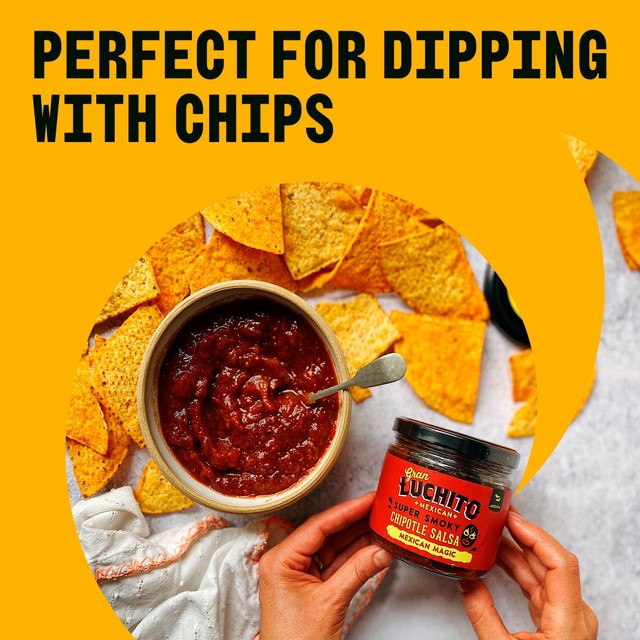 Gran Luchito chipotle corn tortilla chips 150g, UK version