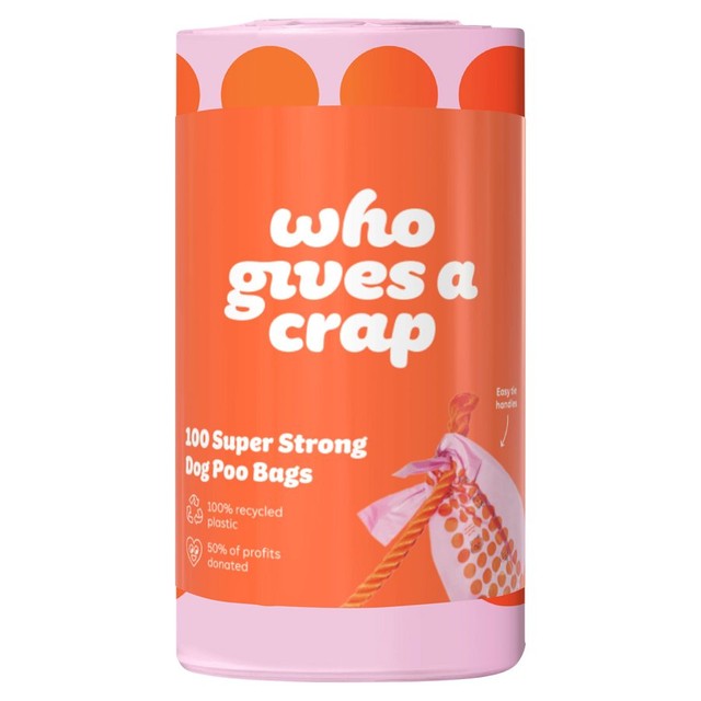 Who Gives a Crap super strong dog poo bags, imported from the UK