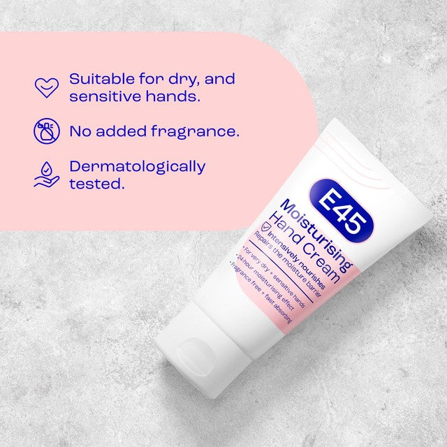 E45 Daily Hand Cream for Very Dry Hands 50ml - British product
